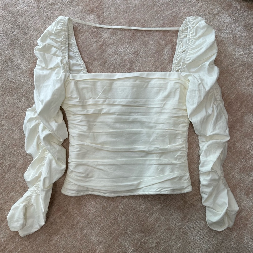 Reformation white LS top